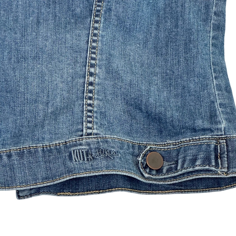 Kut from the Kloth Classic Blue Denim Trucker Jacket - Picture 6 of 7